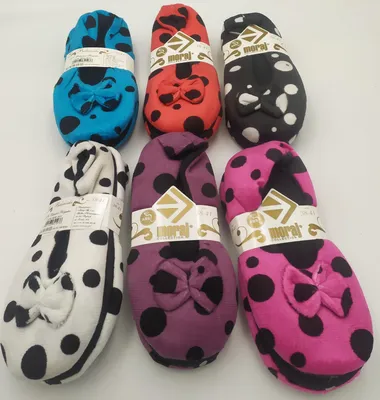 Image de 6 paires de pantoufles ballerines CDW800-5321 341036