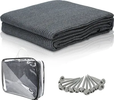 Produktbild von Jayseuw Vorzeltteppich,Zeltteppich,Rasenschutz,viele Größen,Grau,300*300CM