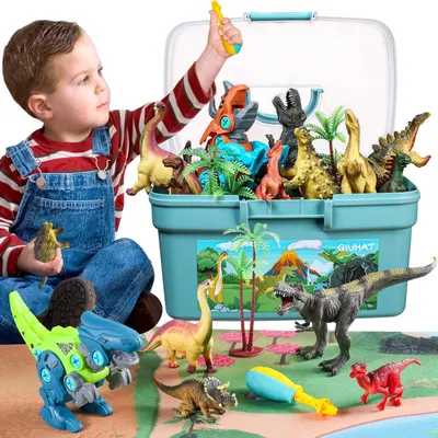 Obrázek produktu pro Dinosaurus hračky - Figurky dinosaurů - Montážní sada - Pro děti 3-8 let