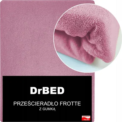 A close-up of a pink fitted sheet with text overlay.
