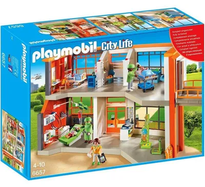 Immagine prodotto di PLAYMOBIL 6657 - Ospedale per bambini con attrezzatura