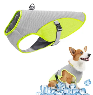 Produktbild von Atmungsaktive Kühlweste – Verstellbare Kühljacke – Kühlende Hundejacke – Leichte Hundetasche – Outdoor-Aktivitäten – Schnelle Kühlung