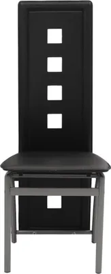 Produktbild von vidaXL Esszimmerstühle 4 Stk. Schwarz Kunstleder