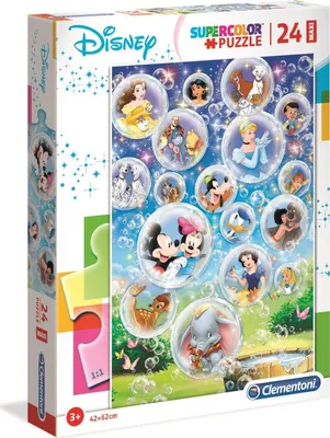 Produktbild von Clementoni Puzzle 24 Maxi Classic Disney Supercolor 28508