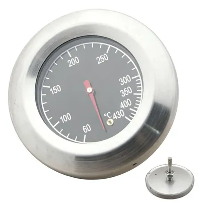 Produktbild von Fleischthermometer Bratenthermometer Grillthermometer - Edelstahl - 60 bis 430 °C - Analog