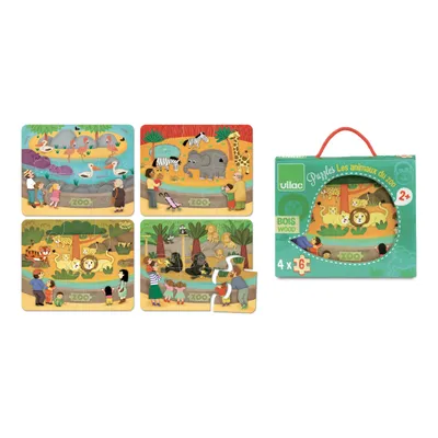 Produktbild von Vilac Holzpuzzle Zoo - Lernspielzeug in Holzbox für Kinder