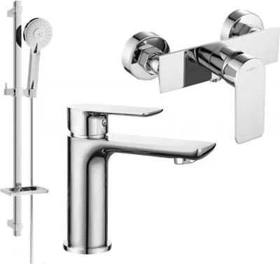 Produktbild von Mexen Alfa DQ40 Brausegarnitur, Chrom - 745704DQ40-00