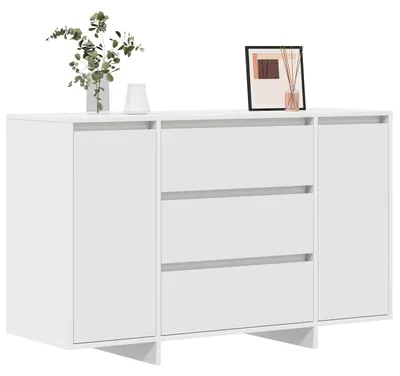 Zdjęcie produktu dla vidaXL Kredens z szufladami Biały 120 x 41 x 75 cm Materiał drewnopochodny