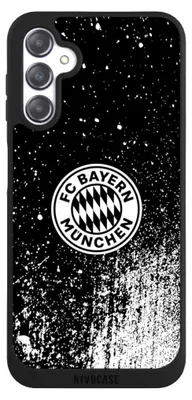Produktbild von NIVOCASE Handyhülle für Samsung Galaxy A14 5G  Hülle NIVOpure Case Schwarz FC Bayern München FCB Offizielles Lizenzprodukt