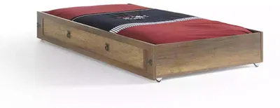 Produktbild von Kinderzimmer Garnitur Pirat Bettrahmen Jugendbett Holz Braun 5tlg Set