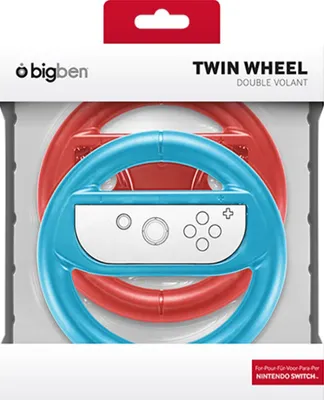 Obrázok produktu pre Bigben Interactive SWITCHDUALWHEEL, Nintendo Switch, Puzdro na herný ovládač, Modrá, Červená, 1 kusov, 85 mm, 195 mm
