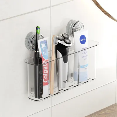 Image de Support pour brosse à dents à ventouse, sans perçage