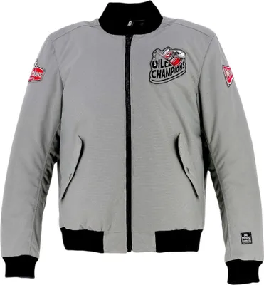 Image de Veste textile moto Helstons Twin, gris/noir/rouge, M
