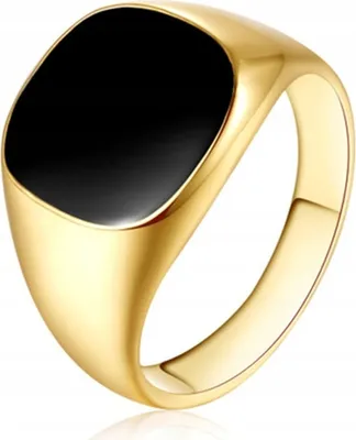 Image de Chevalière UNI GOLDEN acier 316L plaqué or EU22 US10