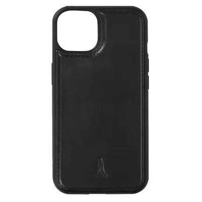 Image de Akashi Étui en cuir véritable pour Apple iPhone 13 - Noir