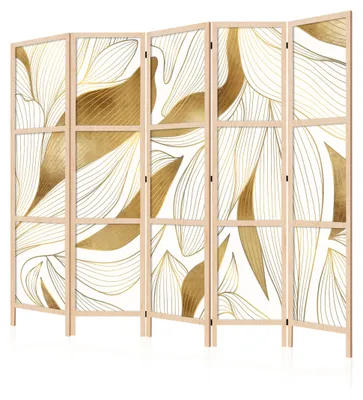Image de LUMASOUL Paravent simple face, Séparation d'intérieur, Feuilles Japonais 9, 225x172 cm