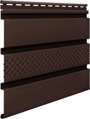 Produktbild von VILO Kunststoffpaneele - Deckenpaneele für Innen und Außen, Dachpaneele - Holzoptik - Braun, Lange 2,7 m, 10 Stück
