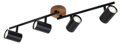 Produktbild von Deckenspot 4-flammig L 68,2 cm schwarz