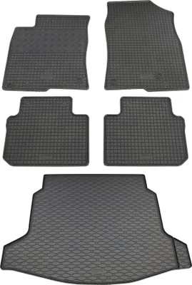 Produktbild von Rigum Gummi Fußmatten + Kofferraumwanne im Set für Honda Civic 11. Gen.