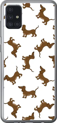 Produktbild von MuchoWow® Handyhülle Schutzhülle Hülle für Telefoonhoesje Samsung Galaxy A52 5G Muster - Hund - Dackel - Jungen - Mädchen - Kinder - Kinder Silikon Softcase Handy Hülle - Umschlag