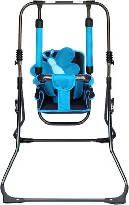 Obrázok produktu pre kovová hojdačka 3 v 1 motýľ modrý strieborný rám