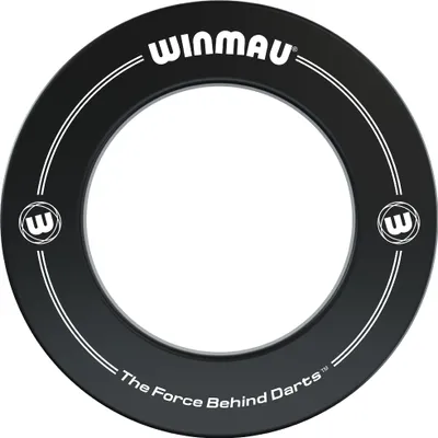 Produktbild von Winmau Printed Black, Dartscheiben-Einfassung, Schwarz, Polyurethan, Rund, 67,5 cm