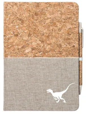 Produktbild von Huuraa Notizbuch A5 Velociraptor Dinosaurier 80 Blatt inkl. Kugelschreiber Tagebuch Geschenkidee