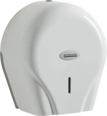 Imagen del producto de Dispensador profesional de papel higiénico, color blanco, capacidad de 200 metros - Rossignol