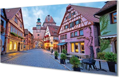 Produktbild von Glasbilder 140x70 Wandkunst Deutschland Altstadt