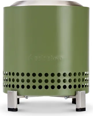A green Solo Stove Mesa XL fire pit on a white background.