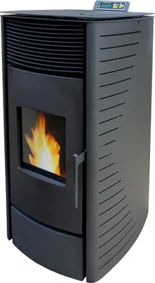 Produktbild von Nemaxx P12 Pelletofen Pelletkamin Pelletkaminofen 13,6 kW Kaminofen Heizofen Pellet Ofen Kamin Pelletheizung Heizung - Schwarz - WiFi-Ready