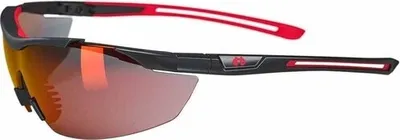 Productafbeelding van Hultafors Argon Red, veiligheidsbril, EN 166:2001 / EN 172:1994, 5-3.1 HS 1FT, ANSI Z87.1-2020, CSA Z94.3-2007, ROHS, REACH, Rood, Spiegel, Rood, Rubber, Kunststof, 27 g