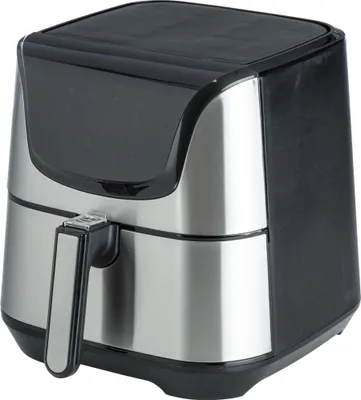 Obrázek produktu pro Klarstein Aero Vital deluxe - horkovzdušná fritéza, fritéza, 1700 W, objem 5,4 l, dotykový LCD displej, 8 předinstalovaných programů, nerezová ocel, termostat, časovač, úspora energie, stříbrná barva