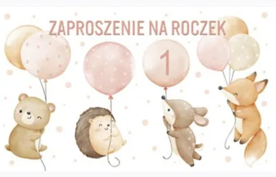 Produktbild von EINLADUNGEN zum 1. GEBURTSTAG Tiere 10St.