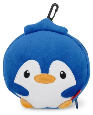 Immagine prodotto di Cuscino da viaggio con maschera per dormire pinguino Legami Travel Buddy blu