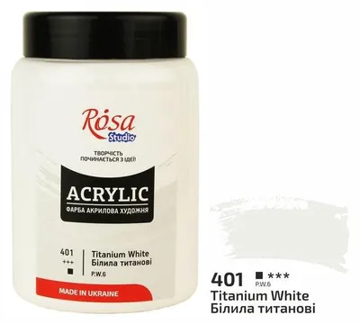 Produktbild von ROSA Studio Acrylfarbe 400 ml - Schwarz (403)
