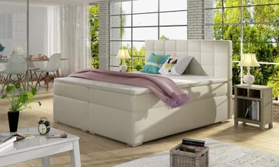 Obrázek produktu pro Kontinentální postel ARBOREN 140x200 - světle béžová