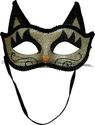 Produktbild von Venezianische Karnevals-Augenmaske Goldene Katze