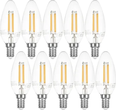 Image de Led Filament Source D'Éclaraige Bougie Tournée 4w = 40w E14 Transparent Twisted