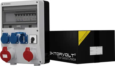 Produktbild von Stromverteiler TD-S 32A 16A 3x230V Nockenschalter 0-1 Doktorvolt® 0281