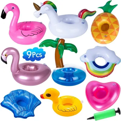 Immagine prodotto di Set di 9 portabicchieri gonfiabili per la piscina
