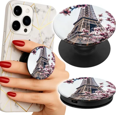 Image de Support telephone Popsocket pour doigt / support - PARYŻ WIEŻA EIFFLA PIĘKNE