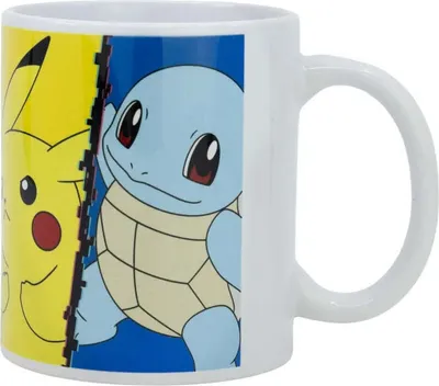 Produktbild von Pokemon Pikachu Shiggy Bisasam Glumanda Kaffeetasse Teetasse Tasse Geschenkidee