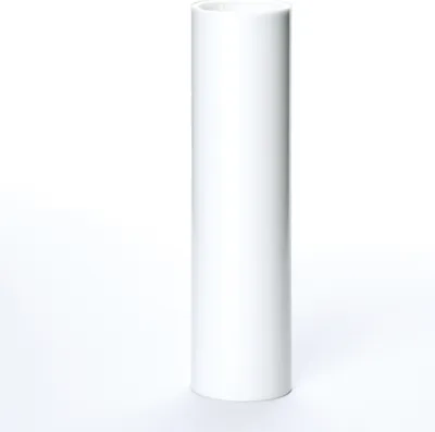 Produktbild von Kerzenhülse E14 Kunststoff für Kerzenfassung Kronleuchter Kerzenhülle ø26mm L100mm Weiß glatt