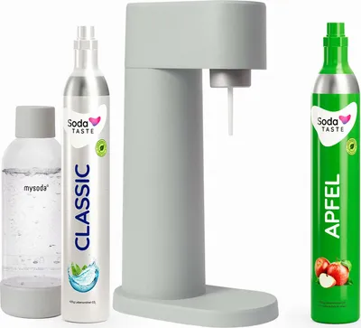 Produktbild von Sparangebot: Woody Wassersprudler (Grau) + CO2-Zylinder Apfel