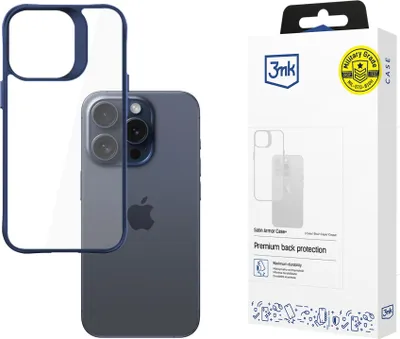Immagine prodotto di 3mk Armor Case+ Cover per Apple iPhone 15 Pro Max copertura posteriore trasparente