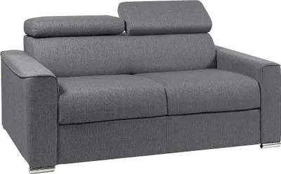 Produktbild von 2-Sitzer-Schlafsofa mit Express-Klappmechanismus aus VIZIR-Stoff – Farbe: Grau – Liegefläche: 120 cm – Matratze: 22 cm