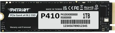 Image de Patriot SSD 1TB P410 PCIe M.2 Gen4 x4 NVMe 1.4 2280 5000/4500MB/s