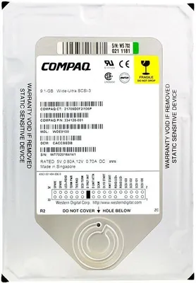 Produktbild von Compaq WDE9100 SCSI 68pin 9.1GB 7200Rpm 334128-001