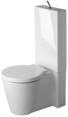 Produktbild von Duravit Stand-WC-Kombination STARCK 1 tief, 415 x 640 mm, Abgang Vario weiß